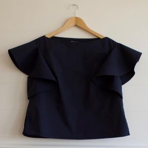 WHiT Ruffle Sleeve Top